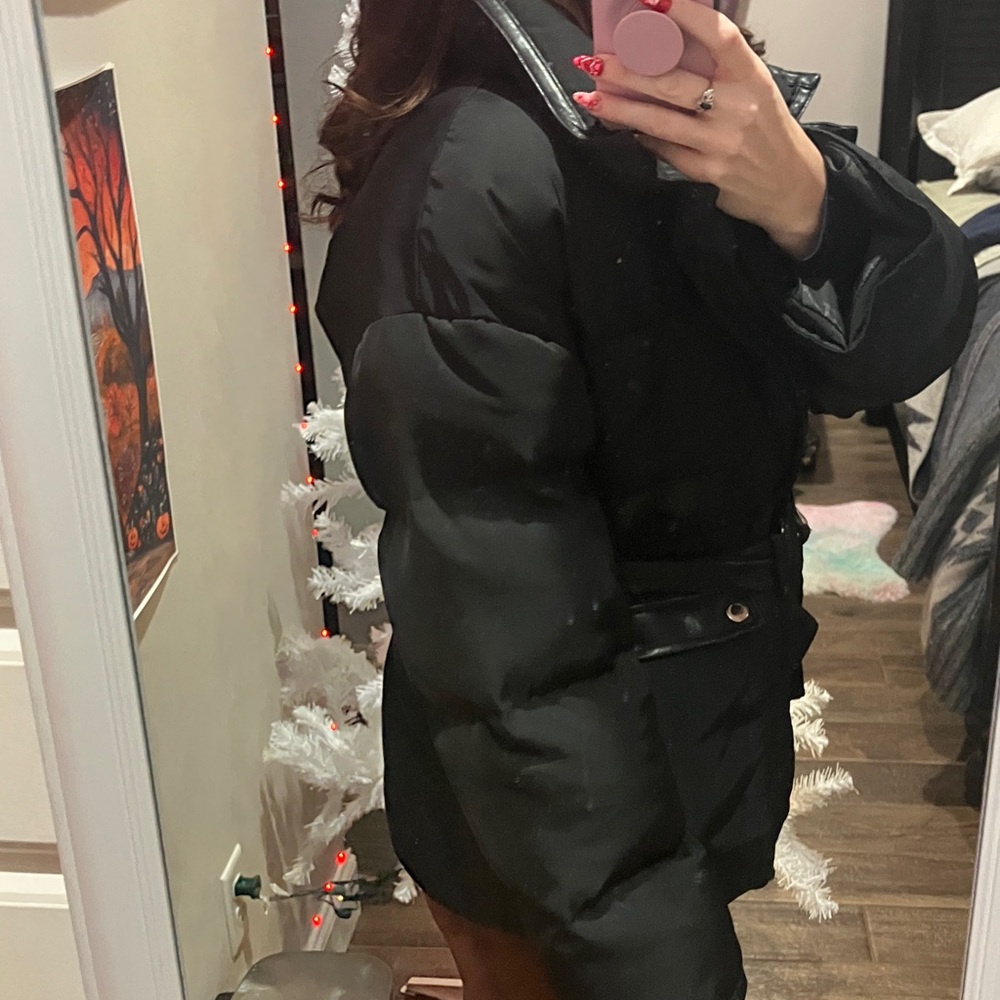 Maniere De Voir Black Puffer Jacket - Picture 3 of 14